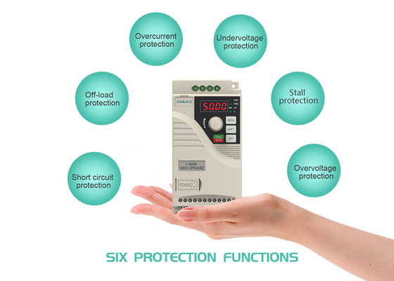Mini VFD 220V Single Phase Frequency Converter For Drawing Machines