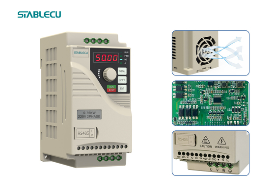 220V Three Phase Output Micro Drive VFD Variable Frequency Drive 0.75KW