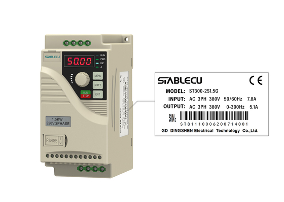 220V Three Phase Output Micro Drive VFD Variable Frequency Drive 0.75KW