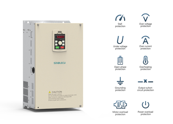 30KW 37KW AC Frequency Inverter 480V 1 Phase VFD Overload Protection
