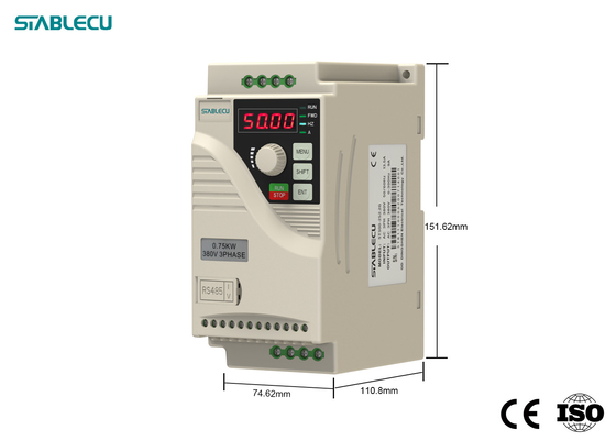 1HP 0.75KW Mini VFD 220V 1 Phase Frequency Converter For 3 Phase Motor