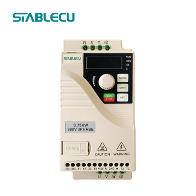 PP ABS 0.75KW Micro Drive VFD , 0-300HZ AC Frequency Inverter