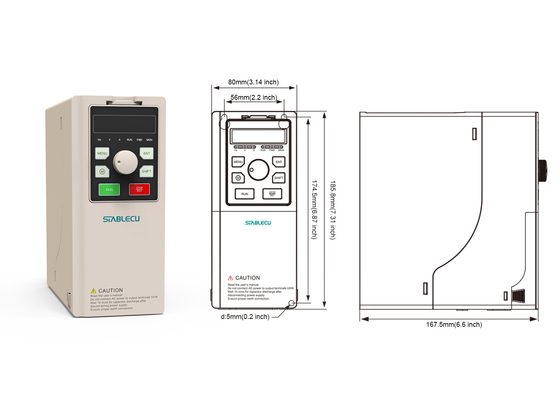 Micro VFD Variable Frequency Inverter 1.5KW 380V Spindle Motor Speed Control