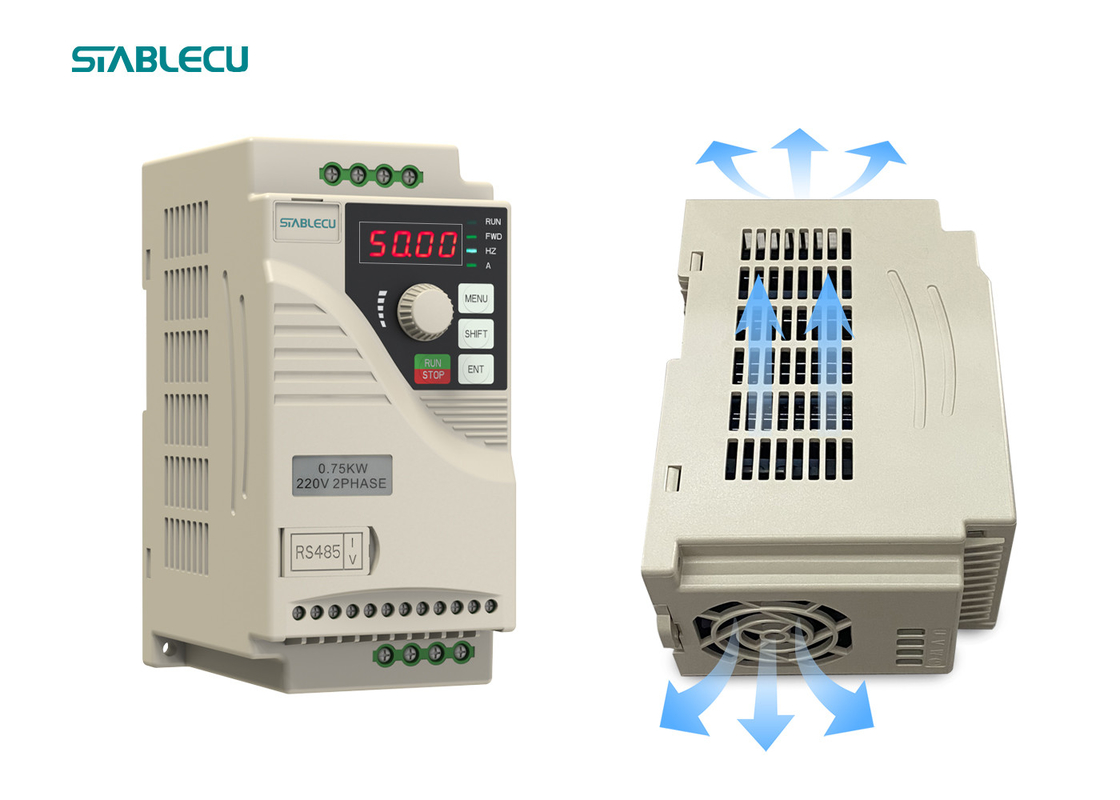 ROHS Micro Drive VFD 0.75KW 1HP One Phase Input Frequency Converter