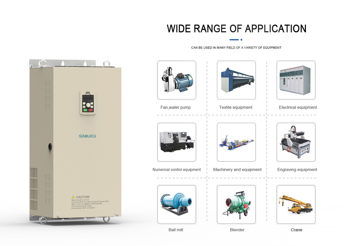 90KW 110KW VFD Frequency Inverter Converters 220V Single Phase